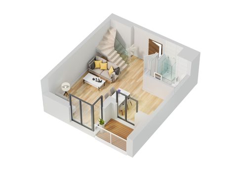 Plan 1 pok. 54m²