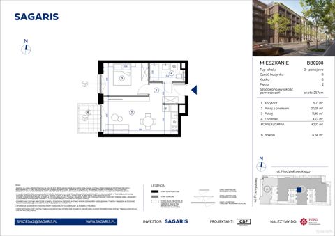Plan 2 pok. 42m²