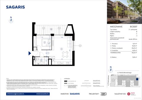 Plan 2 pok. 46m²
