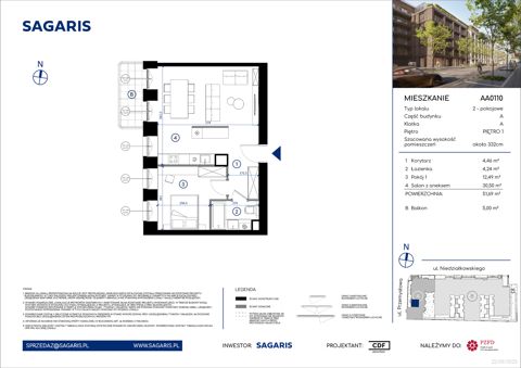 Plan 2 pok. 52m²