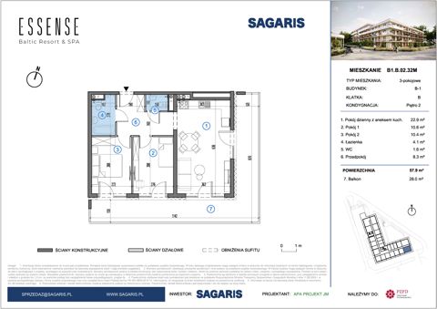 Plan 3 pok. 58m²