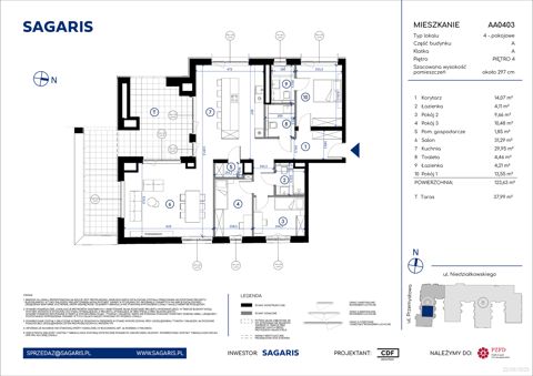 Plan 4 pok. 124m²