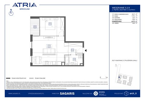 Plan 2 pok. 47m²