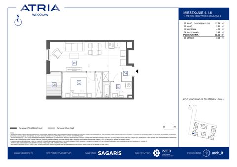 Plan 2 pok. 40m²