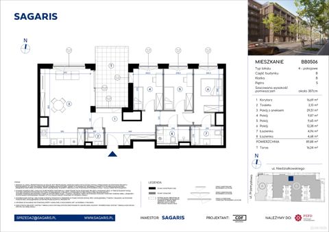 Plan 4 pok. 90m²
