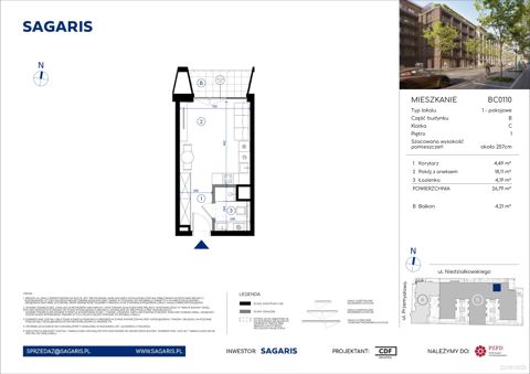 Plan 1 pok. 27m²