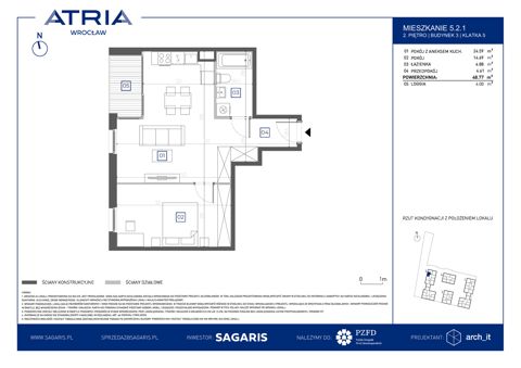 Plan 2 pok. 49m²