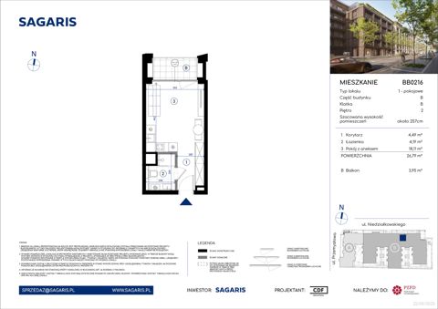 Plan 1 pok. 27m²