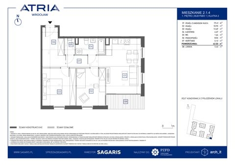 Plan 3 pok. 63m²