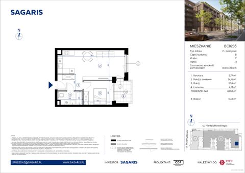 Plan 2 pok. 47m²