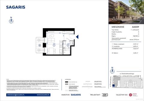Plan 1 pok. 26m²