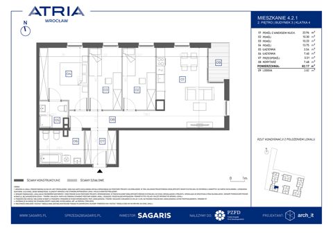 Plan 4 pok. 82m²