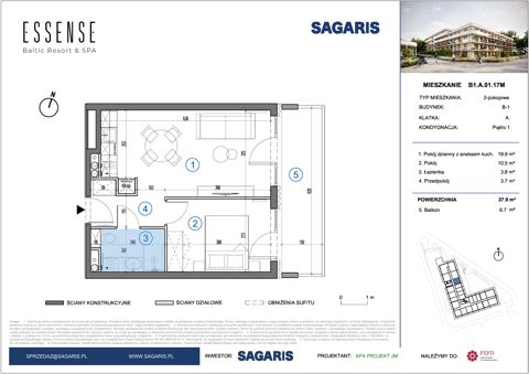 Plan 2 pok. 38m²