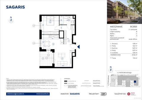Plan 2 pok. 58m²