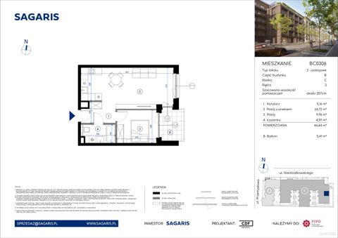 Plan 2 pok. 47m²