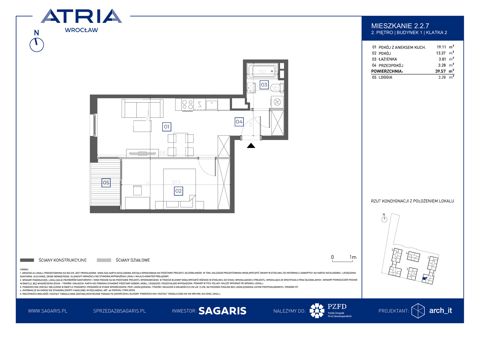 Plan 2 pok. 40m²