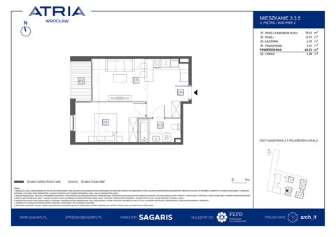 Plan 2 pok. 41m²