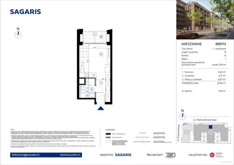 Plan 1 pok. 26m²