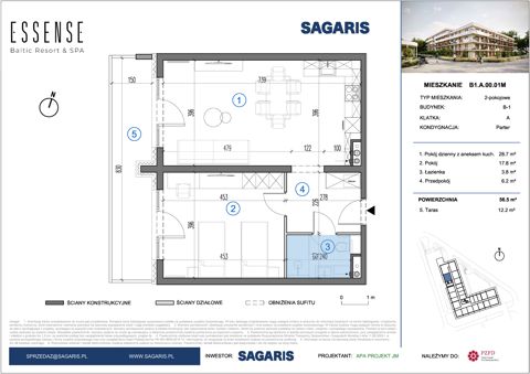 Plan 2 pok. 57m²