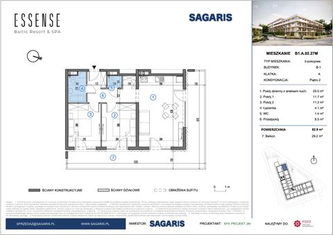 Plan 3 pok. 63m²