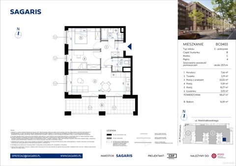Plan 3 pok. 59m²