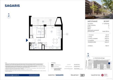 Plan 2 pok. 46m²