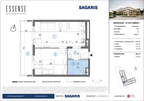 Plan 2 pok. 51m²