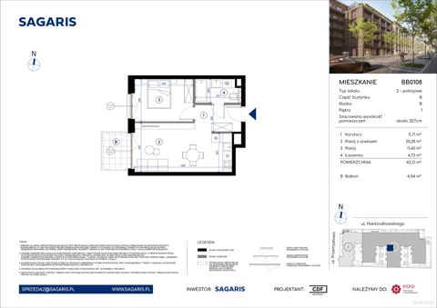 Plan 2 pok. 42m²