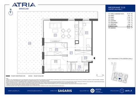 Plan 4 pok. 65m²
