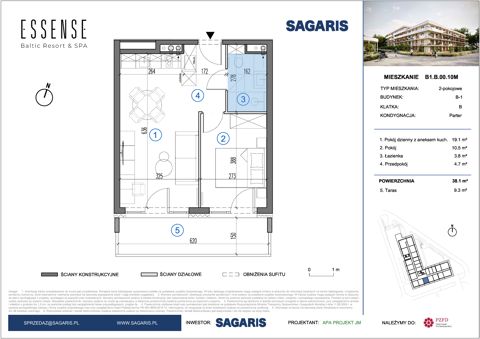 Plan 2 pok. 38m²