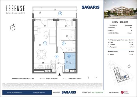 Plan 2 pok. 42m²