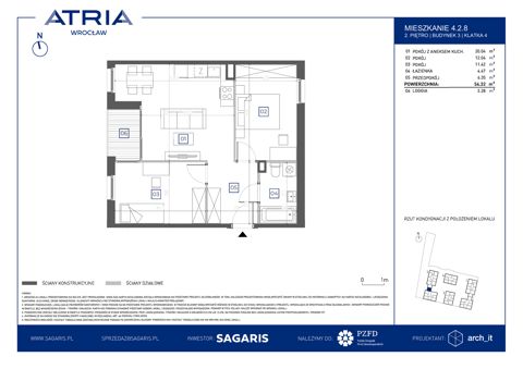 Plan 3 pok. 54m²