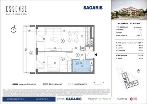 Plan 2 pok. 42m²