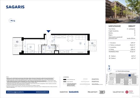 Plan 2 pok. 47m²
