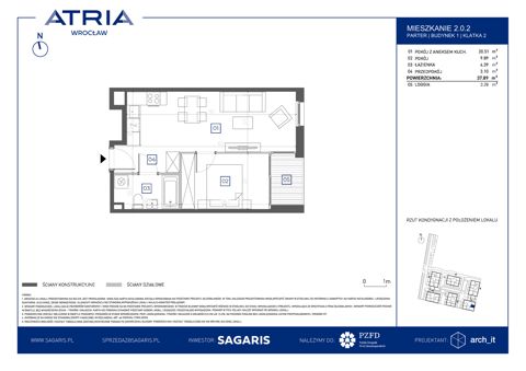 Plan 2 pok. 38m²