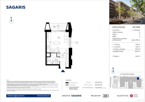 Plan 1 pok. 30m²