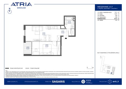 Plan 2 pok. 40m²