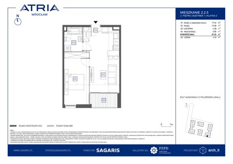Plan 2 pok. 39m²