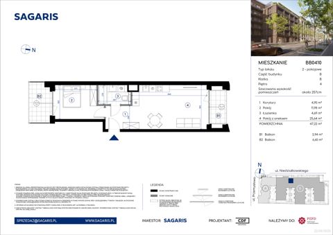 Plan 2 pok. 47m²