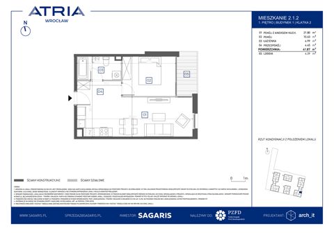 Plan 2 pok. 42m²