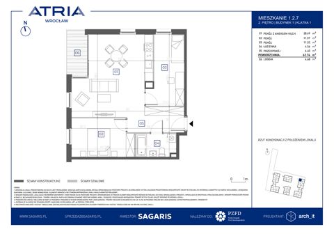 Plan 3 pok. 63m²