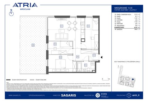 Plan 4 pok. 66m²