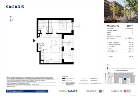 Plan 2 pok. 48m²