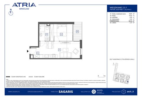 Plan 2 pok. 36m²