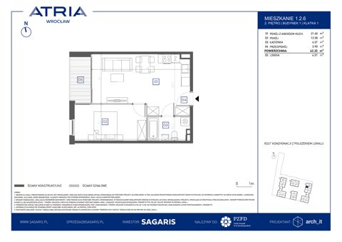 Plan 2 pok. 42m²