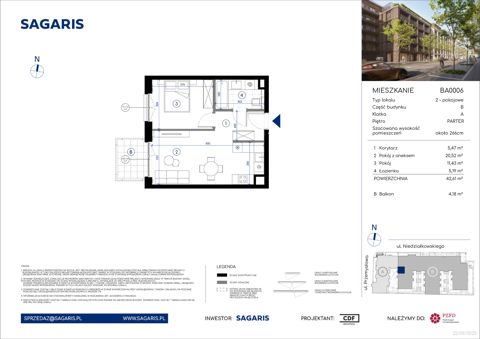 Plan 2 pok. 43m²