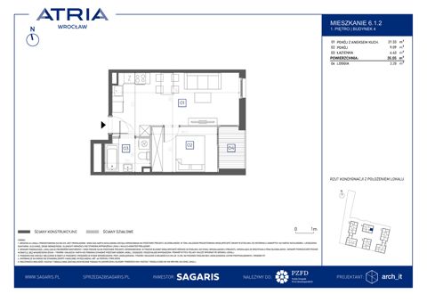 Plan 2 pok. 35m²
