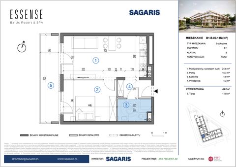 Plan 2 pok. 49m²