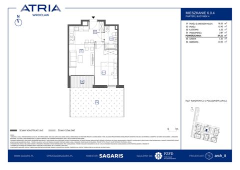 Plan 2 pok. 39m²