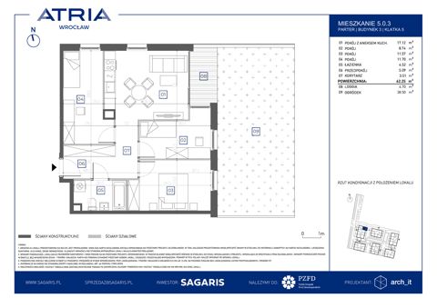 Plan 4 pok. 62m²